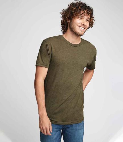 Next Level Apparel Tri-Blend Crew Neck T-Shirt - MGR - S